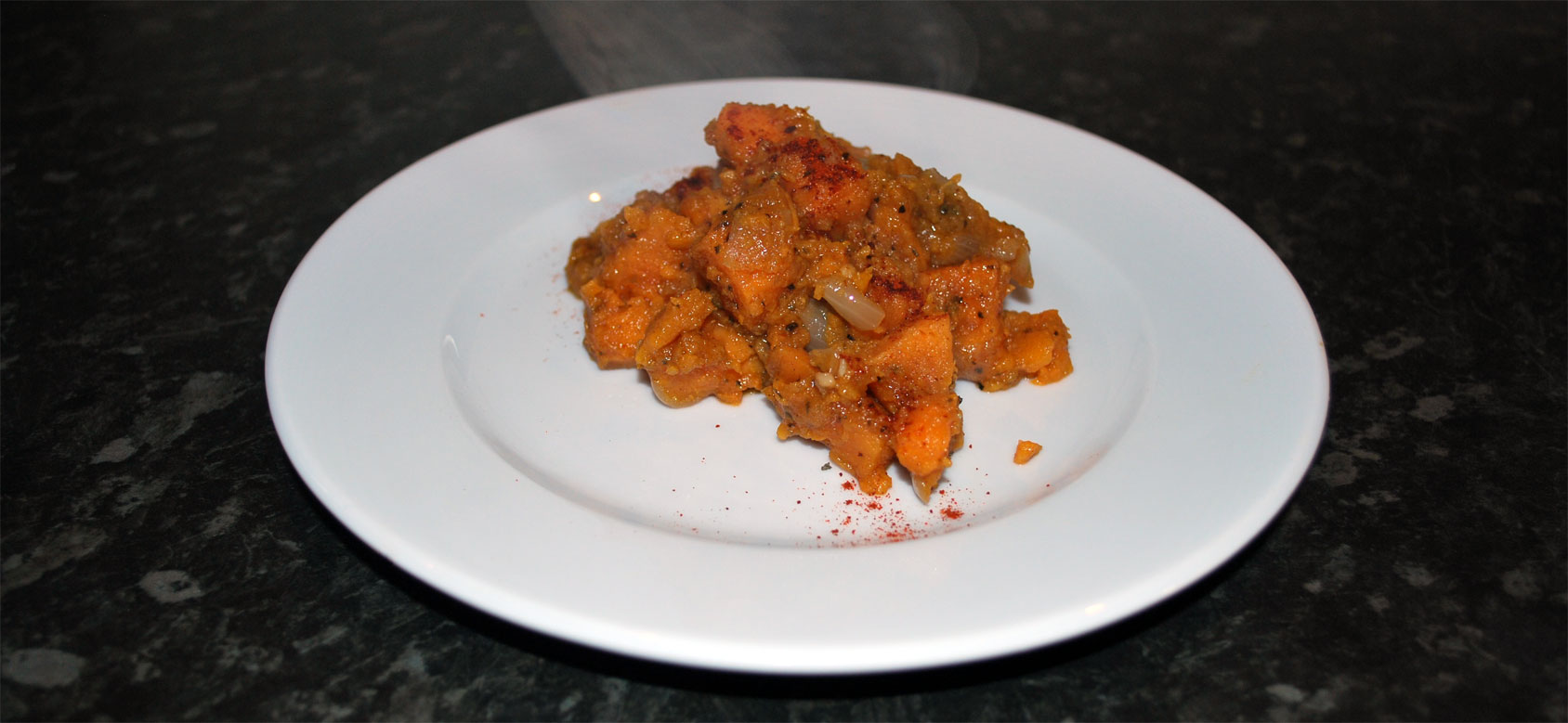 Sweet Potato Crush flavoured with Ras al Hanout