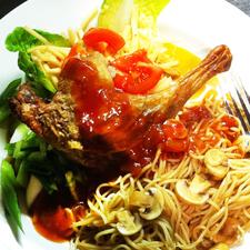 Duck Leg with Sweet Chilli Sauce