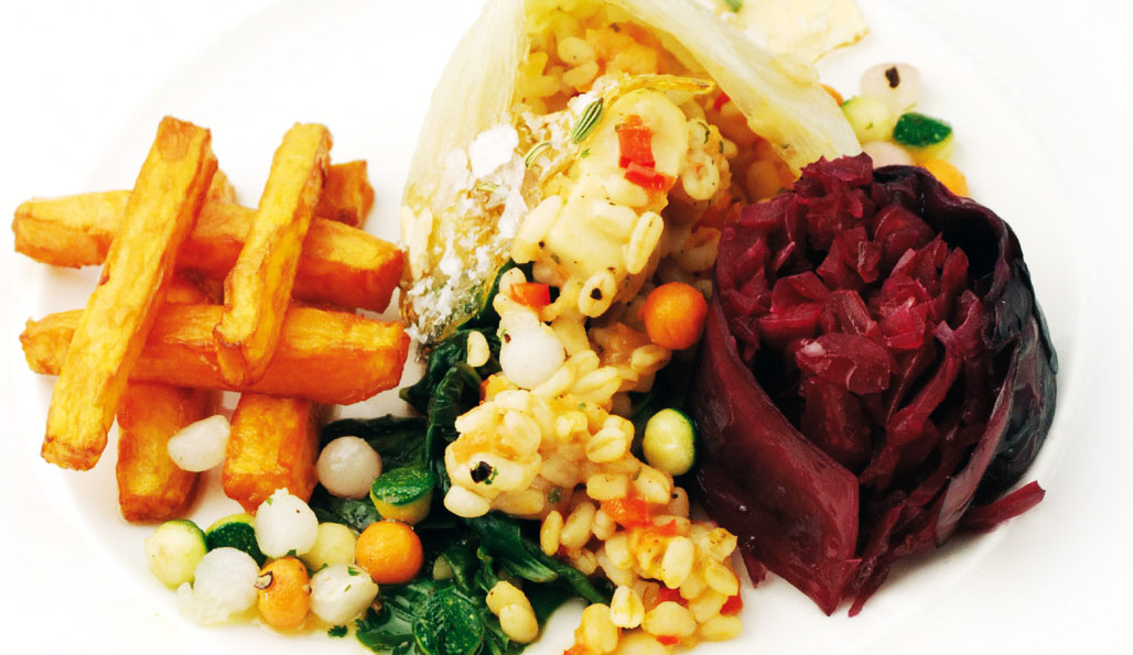 Braised Fennel Filled with Vegan Cheese